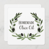 Vorlage für die Verpackung von Olivenölflaschen Pr (Vorne/Hinten)