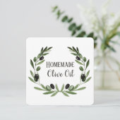 Vorlage für die Verpackung von Olivenölflaschen Pr (Stehend Vorderseite)