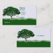 Vorlage für die verzauberte Baumerkarte Visitenkarte (Vorne/Hinten)
