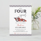 Vorlage für die vierte Einladung zur vierten Gebur (Stehend Vorderseite)