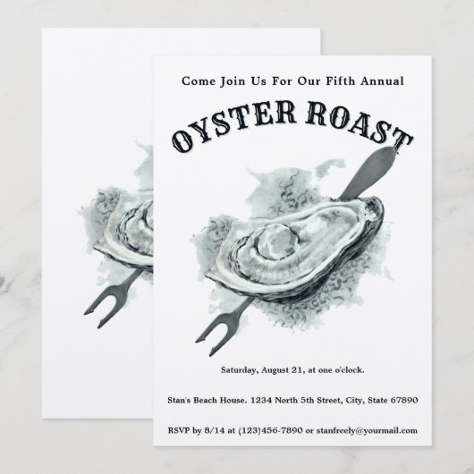 Vorlage für die Vintage Austernrost (Vorne/Hinten)