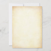 Vorlage für die Vintage Einladung (Rückseite)