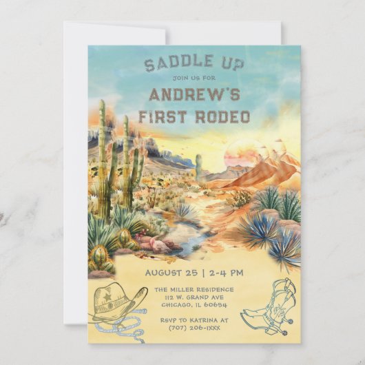 Vorlage für die Vintage Einladung (Vorderseite)