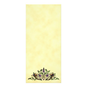 Vorlage für die Vintage Erntedank-Rackkarte Cornuc Werbekarte