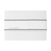 Vorlage für die Vintage schwarze Seife Einladungsbanderole (Rückseitenbeispiel)