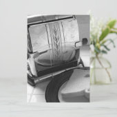Vorlage für die Vintage Toaster-Einladung (Stehend Vorderseite)