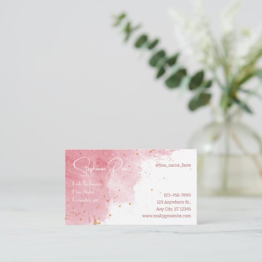 Vorlage für die Visitenkarte (Stehend Vorderseite)