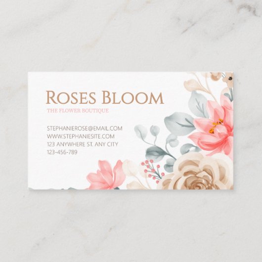 Vorlage für die Visitenkarte (Rückseite)