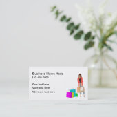 Vorlage für die Visitenkarte (Stehend Vorderseite)