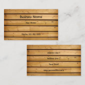 Vorlage für die Visitenkarte aus Holz (Vorne/Hinten)