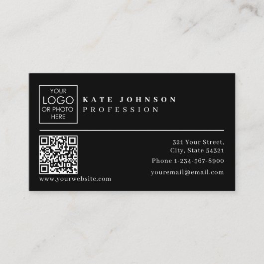 Vorlage für die Visitenkarte Benutzerdefiniertes L (Vorderseite)