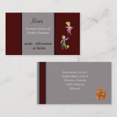 Vorlage für die Visitenkarte der Mama Telefonnummerkarte (Vorne/Hinten)