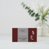 Vorlage für die Visitenkarte der Mama Telefonnummerkarte (Stehend Vorderseite)