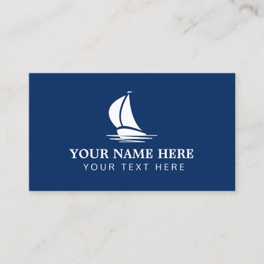 Vorlage für die Visitenkarte der Nautic Segelboote (Vorderseite)