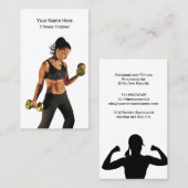Vorlage für die Visitenkarte der Personal Fitness (Vorne/Hinten)