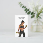 Vorlage für die Visitenkarte der Personal Fitness  (Stehend Vorderseite)