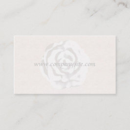 Vorlage für die Visitenkarte der weißen Rose