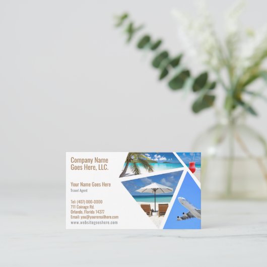 Vorlage für die Visitenkarte des Agenten (Stehend Vorderseite)