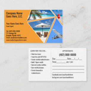 Vorlage für die Visitenkarte des Agenten