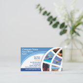 Vorlage für die Visitenkarte des Agenten (Stehend Vorderseite)