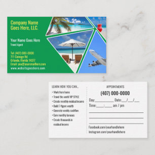 Vorlage für die Visitenkarte des Agenten