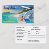 Vorlage für die Visitenkarte des Agenten (Vorne/Hinten)