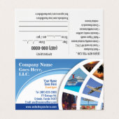 Vorlage für die Visitenkarte des Agenten Visitenkarten (Außenseite Aufgefaltet)