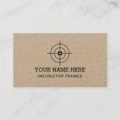 Vorlage für die Visitenkarte des Crosshair Target- (Vorderseite)