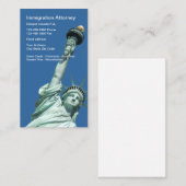 Vorlage für die Visitenkarte des Einwanderungsrech (Vorne/Hinten)