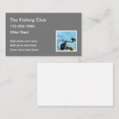 Vorlage für die Visitenkarte des Fischereithemas (Vorne/Hinten)