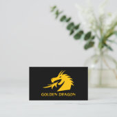 Vorlage für die Visitenkarte des Goldenen Drachen (Stehend Vorderseite)