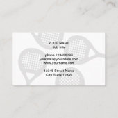 Vorlage für die Visitenkarte des Paddeltrainers (Rückseite)