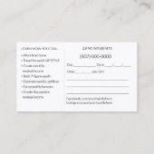 Vorlage für die Visitenkarte des Reisetitels Agent (Rückseite)