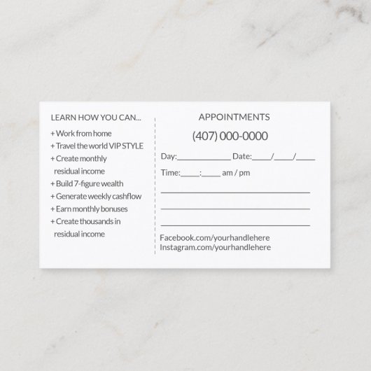 Vorlage für die Visitenkarte des Reisetitels Agent (Rückseite)