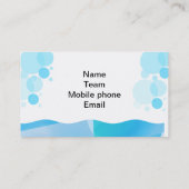 Vorlage für die Visitenkarte des Schwimmers (Rückseite)