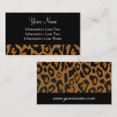 Vorlage für die Visitenkarte **Fettleopharz (Vorne/Hinten)