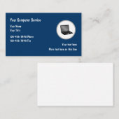 Vorlage für die Visitenkarte für Computertechnolog (Vorne/Hinten)