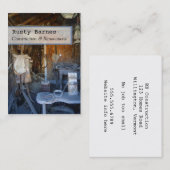 Vorlage für die Visitenkarte für den Bau und den B (Vorne/Hinten)