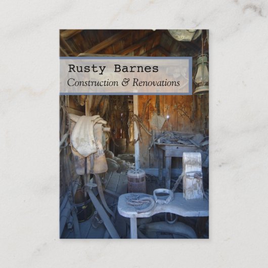 Vorlage für die Visitenkarte für den Bau und den B (Vorderseite)