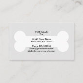 Vorlage für die Visitenkarte für Haustiere (Rückseite)