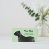 Vorlage für die Visitenkarte für Hunde und für die (Stehend Vorderseite)