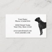 Vorlage für die Visitenkarte für Hunde und für die (Rückseite)