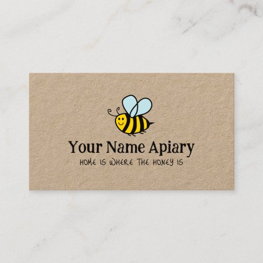 Vorlage für die Visitenkarte für Imkereien (Vorderseite)