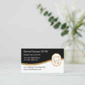 Vorlage für die Visitenkarte für Kleine Zahnärzte (Stehend Vorderseite)