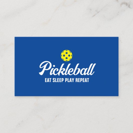 Vorlage für die Visitenkarte für Pickleball-Traine (Vorderseite)
