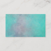 Vorlage für die Visitenkarte in Aquarellfarben Bla (Rückseite)