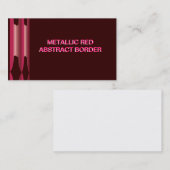 Vorlage für die Visitenkarte mit metallischer Gren (Vorne/Hinten)