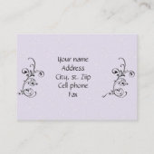 Vorlage für die Visitenkarte zurückrufen (Rückseite)