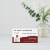 Vorlage für die Visitenkarten für den Agent von Ve Visitenkarte (Stehend Vorderseite)