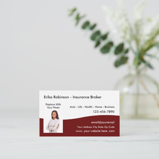 Vorlage für die Visitenkarten für den Agent von Ve Visitenkarte (Stehend Vorderseite)